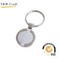 Llavero en blanco modificado para requisitos particulares metal promocional del regalo con el caucho (Y02205)